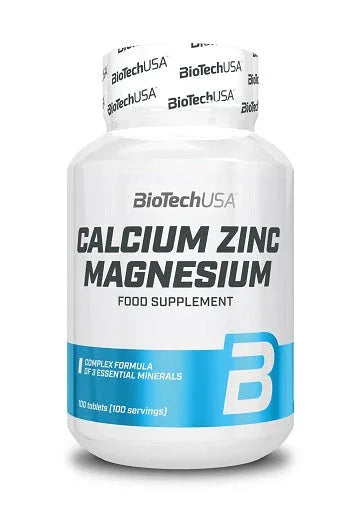 BioTech Calcium Zinc Magnesium - 100 Tabl. - Lozipper