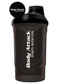 Body Attack Shaker 600ml Schwarz