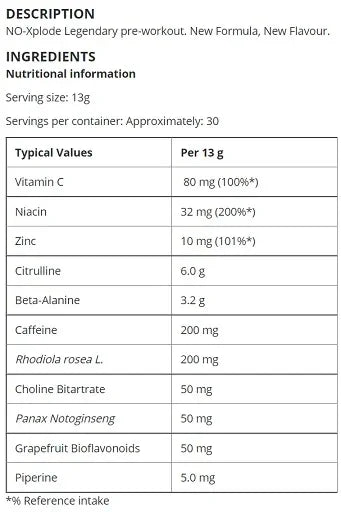 BSN NO-Xplode 390g - Lozipper