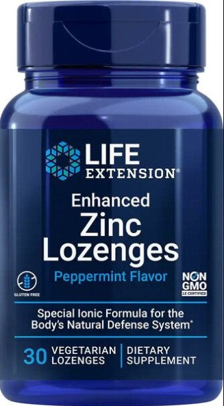 Enhanced Zinc Lozenges, Peppermint (EAN 737870196136) - 30 vegetarian lozenges