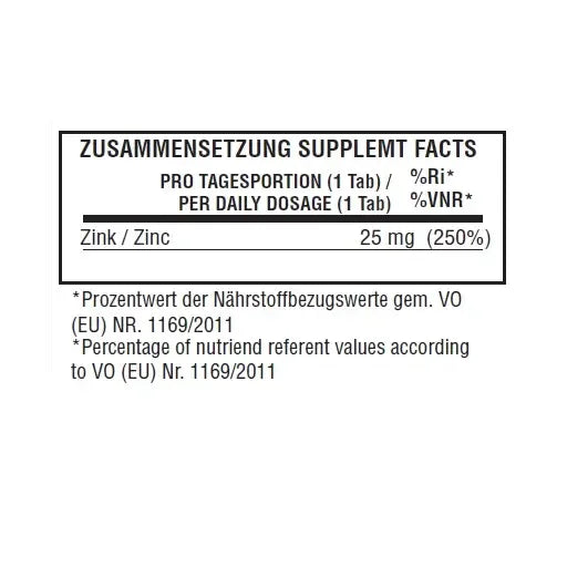 NNT Zink Bisglycinat Pro 60 Tabletten AKTION - Lozipper
