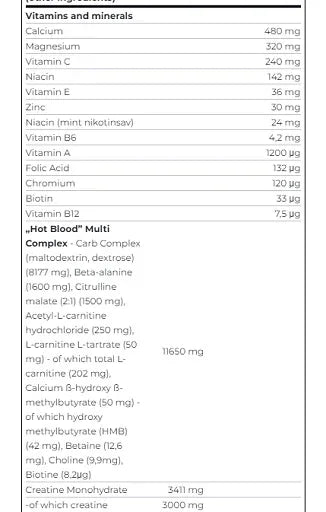 Scitec Hot Blood NO-STIM 375g - Lozipper 