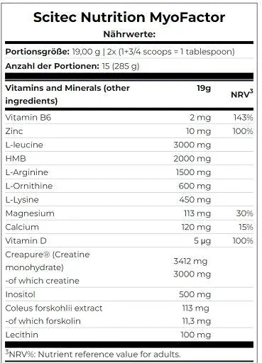 Scitec MyoFactor 285g - Lozipper 