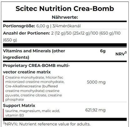 Scitec Crea-Bomb 660g - Lozipper 