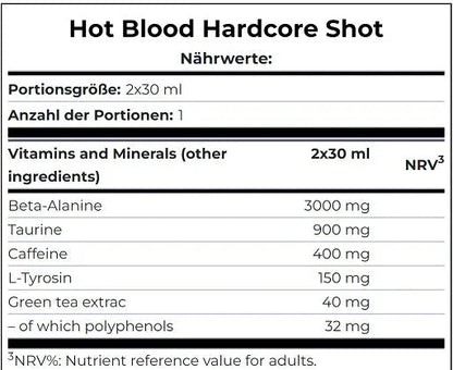 Scitec Hot Blood Hardcore 20 x 60ml - Lozipper 