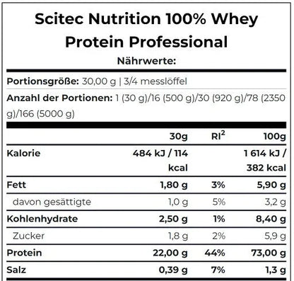 Scitec 100% Whey Protein Professional 1000g - Lozipper 