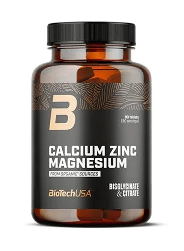 BioTech Calcium Zinc Magnesium from organic sources 90 Tabletten - Lozipper 