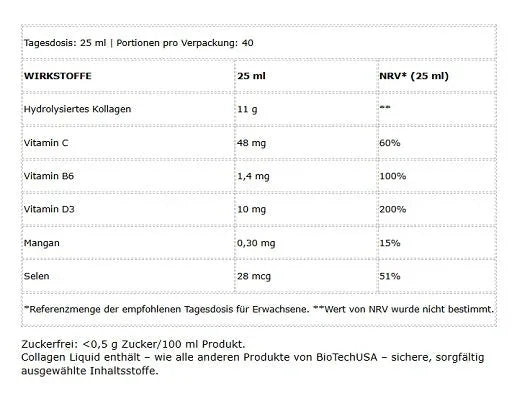 BioTech Collagen Liquid 1000ml - Lozipper 