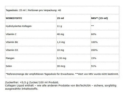 BioTech Collagen Liquid 1000ml - Lozipper 