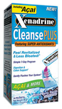 Xenadrine Cleanse Plus, Mixed Berry - 14 packets