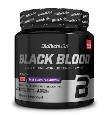 BioTech Black Blood CAF+ 300g (40 Serv.) - Lozipper 