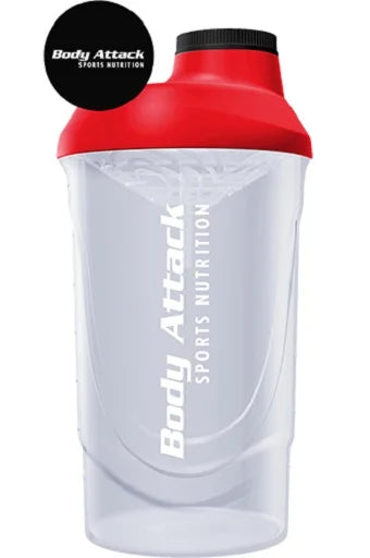 Body Attack Shaker 600ml Schwarz