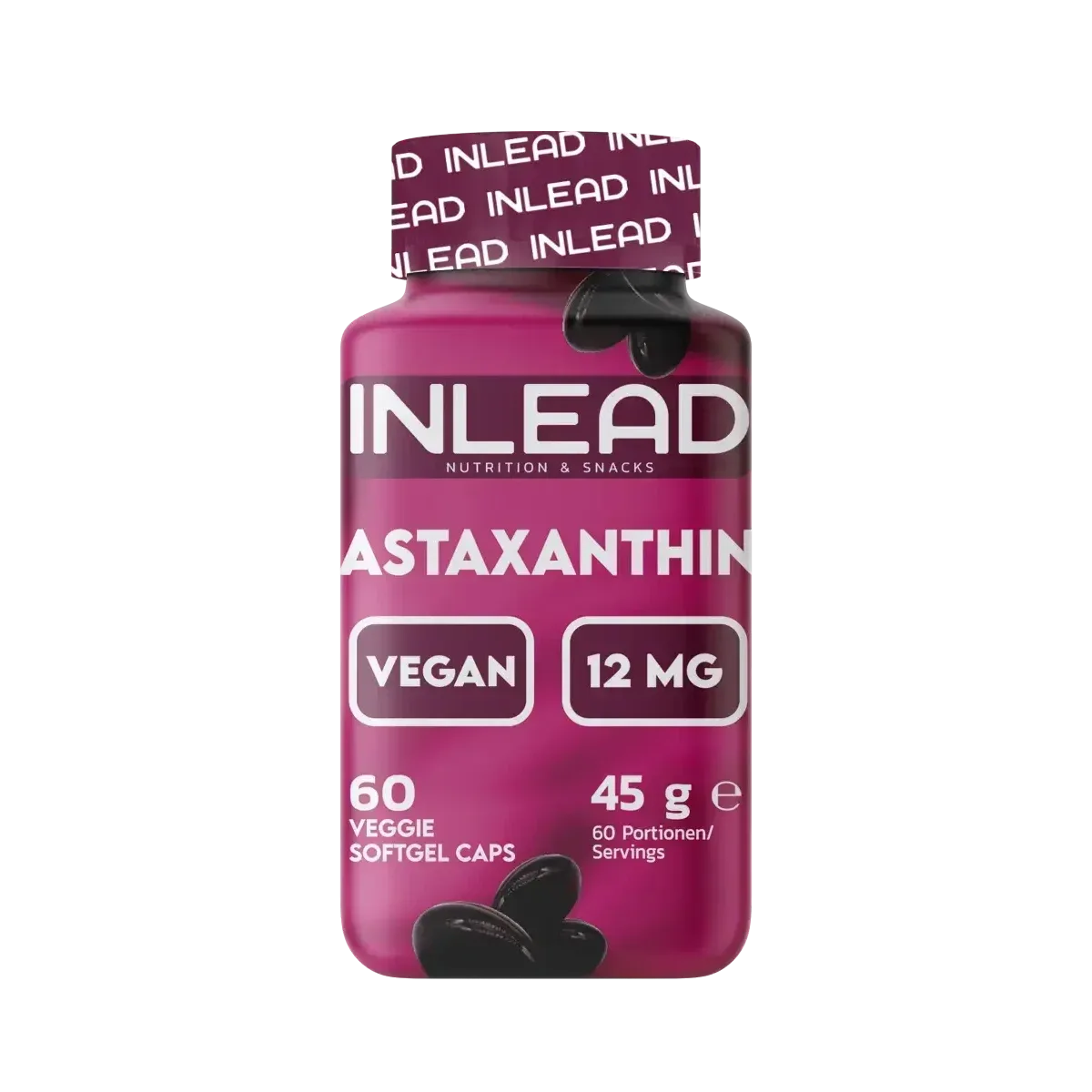 INLEAD Astaxanthin 12mg 60 Kapseln - Lozipper 