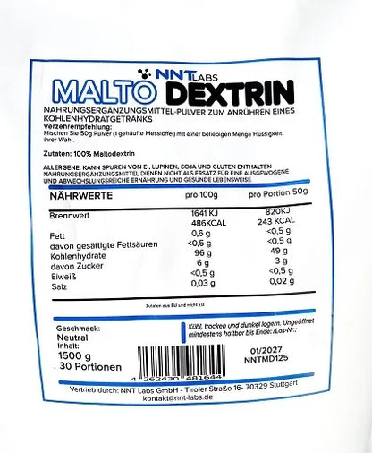 NNT Maltodextrin 1500g - Lozipper 