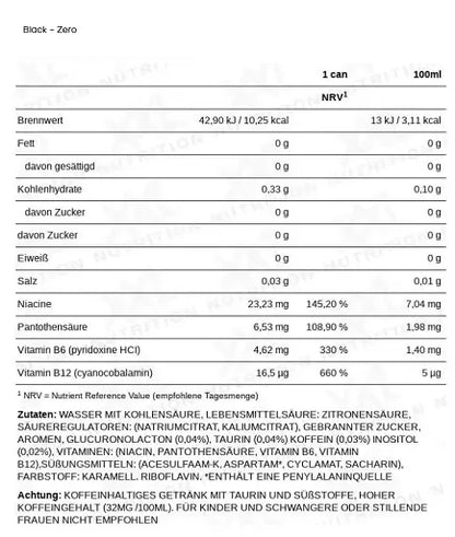 XXL Nutrition Energize! Energy Drink 6x330ml - Lozipper 