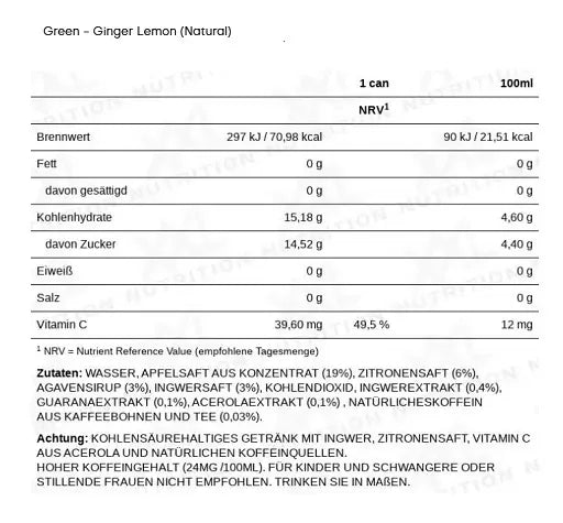 XXL Nutrition Energize! Energy Drink 6x330ml - Lozipper 