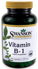 Vitamin B-1 (Thiamin), 100mg - 250 caps