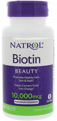 Biotin, 10 000mcg - 100 tabs