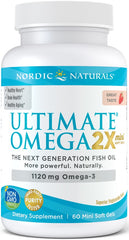 Ultimate Omega 2X Mini, 1120mg Strawberry - 60 mini softgels