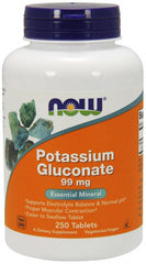 Potassium Gluconate, 99mg - 250 tablets