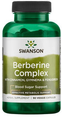 Berberine Complex with Cinnamon, Gymnema & Fenugreek - 90 vcaps
