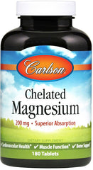 Chelated Magnesium, 200mg - 180 tabs