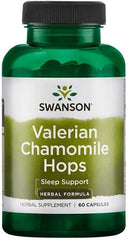 Valerian, Chamomile & Hops - 60 caps