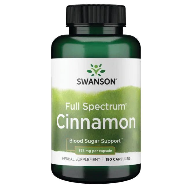 Full Spectrum Cinnamon, 375mg - 180 caps