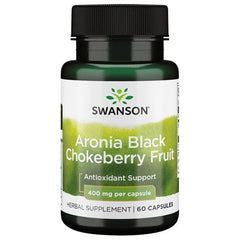 Aronia Black Chokeberry Fruit, 400mg - 60 caps