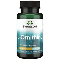 L-Ornithine, 500mg - 60 vcaps