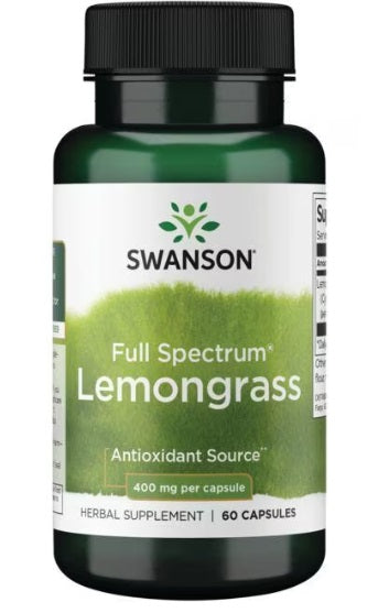 Full Spectrum Lemongrass, 400mg (EAN 087614119311) - 60 caps