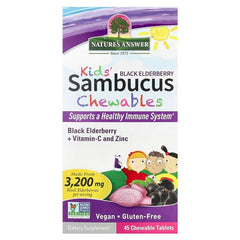 Kid's Sambucus Chewables, Black Elderberry - 45 chewable tablets