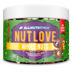 Nutlove Whole Nuts, Hazelnuts in Dark, Milk and White Chocolate - 300g