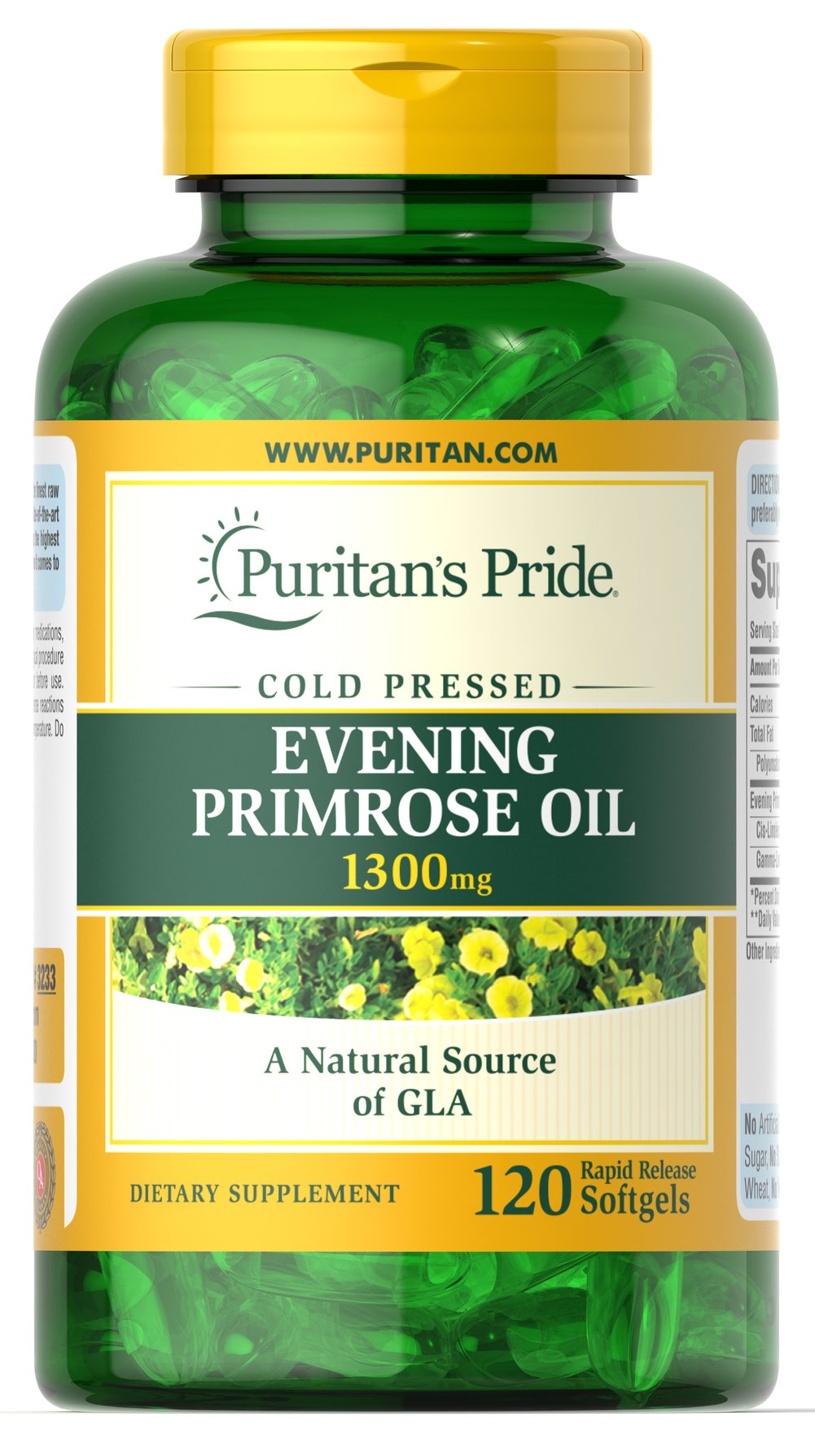 Evening Primrose Oil, 1300mg - 120 softgels