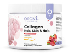 Collagen Peptides (Hair, Skin & Nails), Rhubarb & Strawberry - 150g