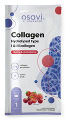 Collagen Hydrolysed Type I & III, Cherry & Strawberry - 22g (1 serving)