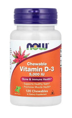 Vitamin D-3, 5000 IU (Chewable) - 120 chewables