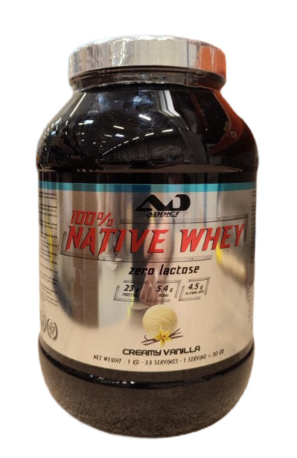 100% Native Whey Zero Lactose, Creamy Vanilla - 1000g