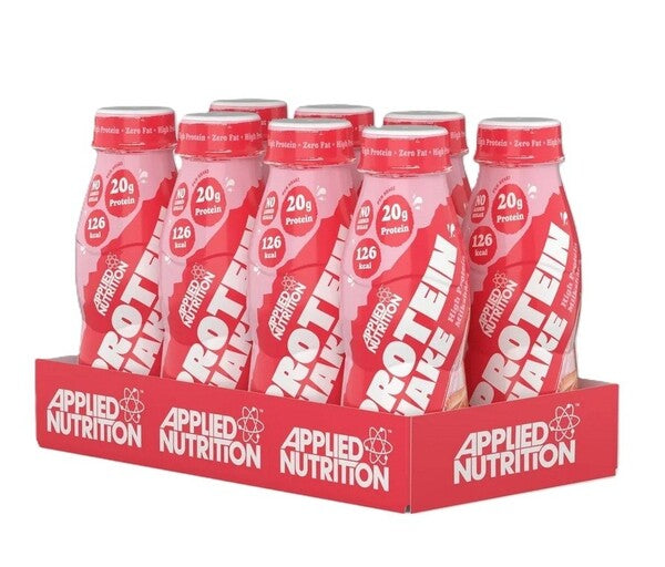 High Protein Shake, Strawberries & Cream (EAN 400046046) - 8 x 330 ml.