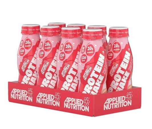 High Protein Shake, Strawberries & Cream (EAN 400046046) - 8 x 330 ml.