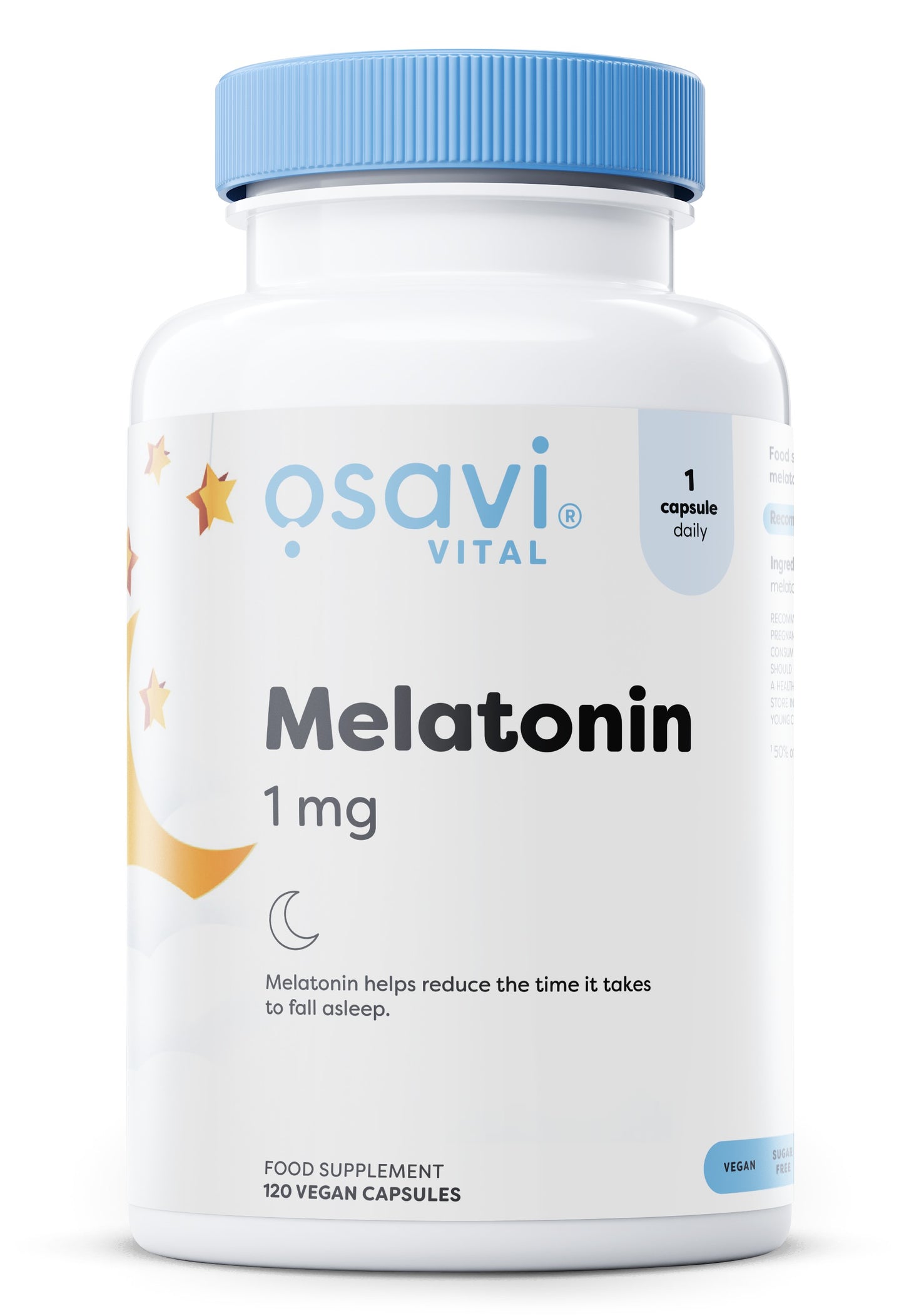 Melatonin, 1mg - 120 vegan caps