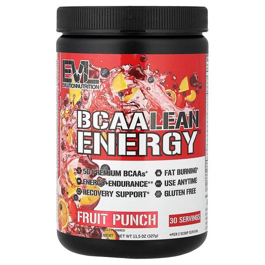 BCAA Lean Energy, Fruit Punch (EAN 810167100167) - 327g