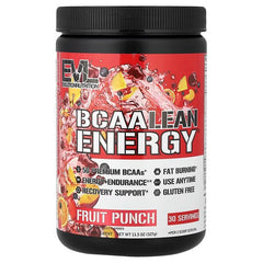 BCAA Lean Energy, Fruit Punch (EAN 810167100167) - 327g