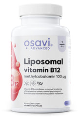 Liposomal Vitamin B12, Methylcobalamin 100mcg - 120 vegan caps