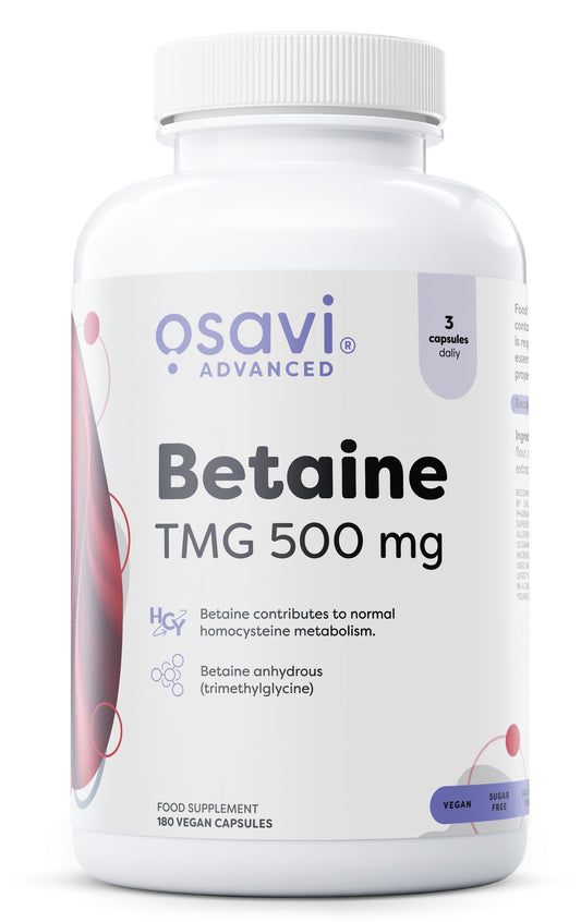 Betaine, TMG 500mg - 180 vegan caps