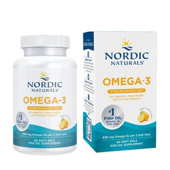 Omega-3, 690mg Lemon (Fish Gelatin) - 60 softgels