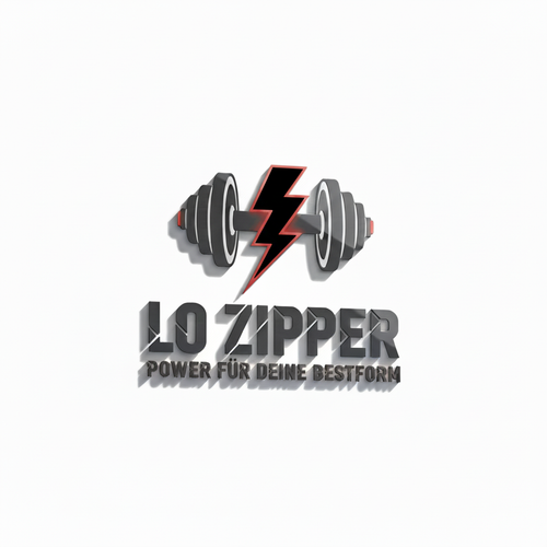 lozipper Logo schwarzer Blitz